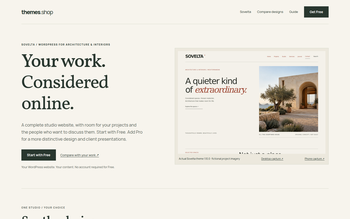 Sovelta official homepage, captured 6 October 2026.